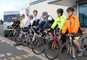 Cyclists head off on challenge event