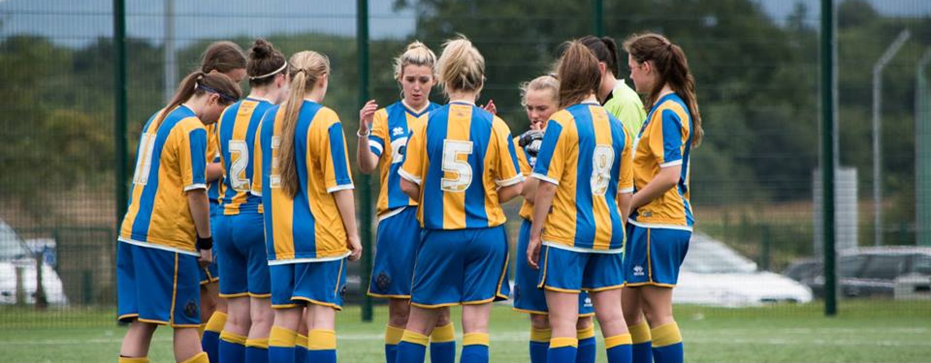 Shrewsbury Town Womens team in pre-season fixture
