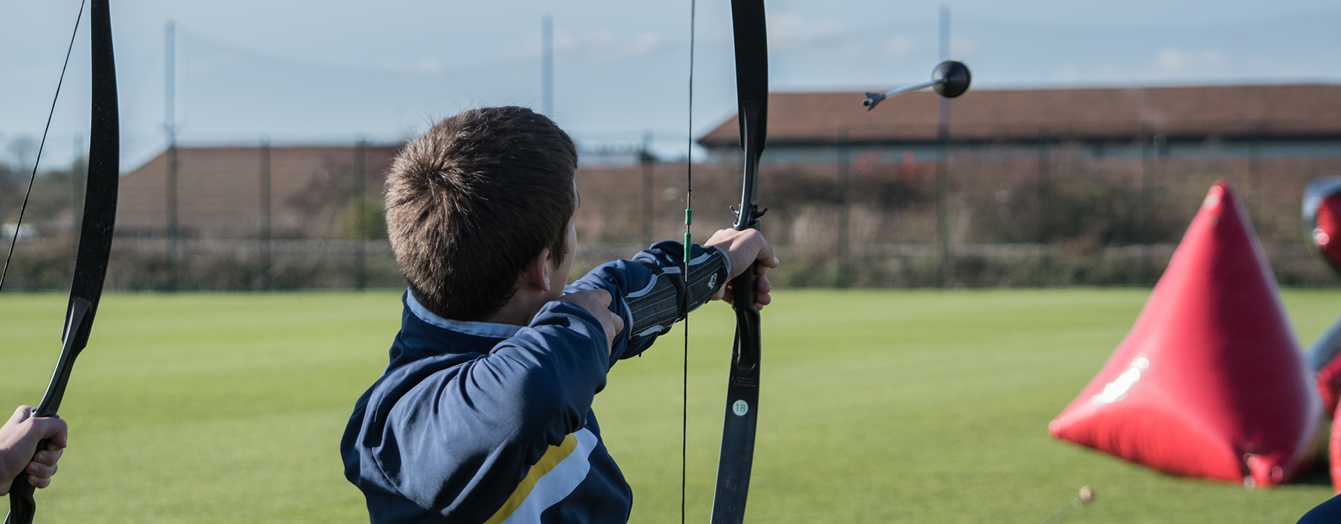 BTEC students try combat archery