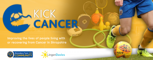 Banner advert for Kick Cancer