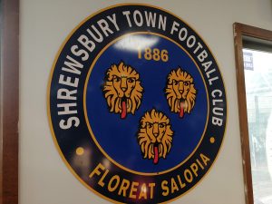 Badge on wall of Community Football Hub