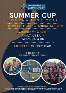Flyer for Summer Cup 2019 at Ludlow